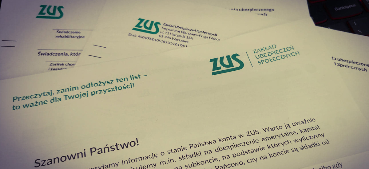 List z ZUS. Jak czytać pismo z Zakładu?