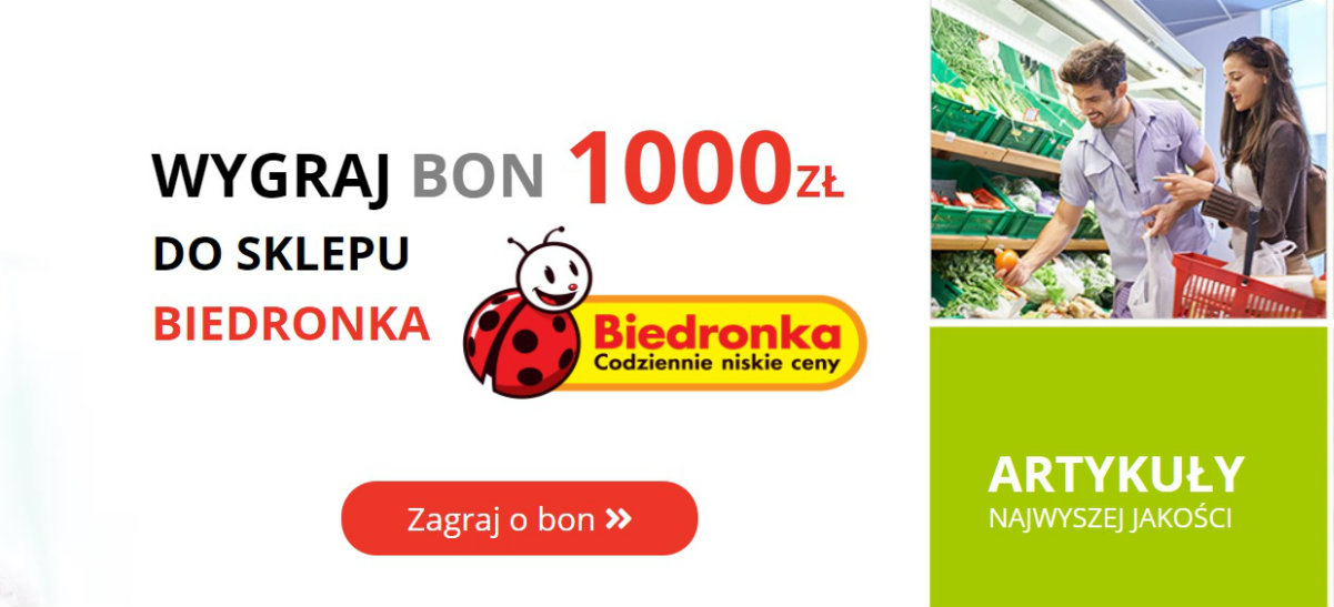Jak prawie wygrałem gigantyczny bon od Biedronki