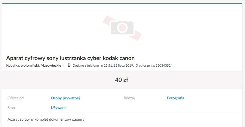 Przeczytaj artykuł o OLX (nie Allegro, nie Amazon, nie eBay)