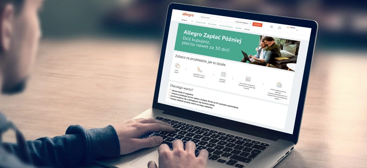 Allegro Zapłać Później. Serwis wprowadza odroczoną płatność do 30 dni bez dodatkowych opłat