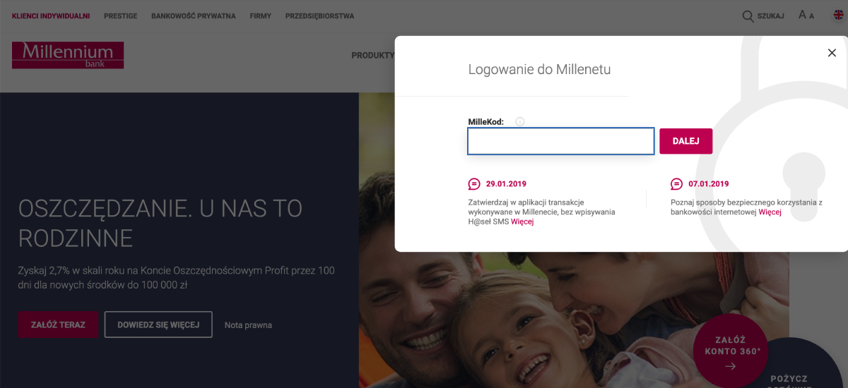 Bank Millennium ma najlepszą stronę internetową w Europie Środkowo-Wschodniej 
