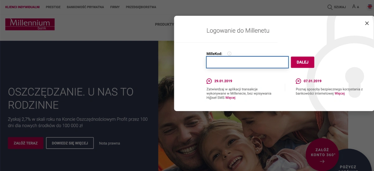 Bank Millennium ma najlepszą stronę internetową w Europie Środkowo-Wschodniej 