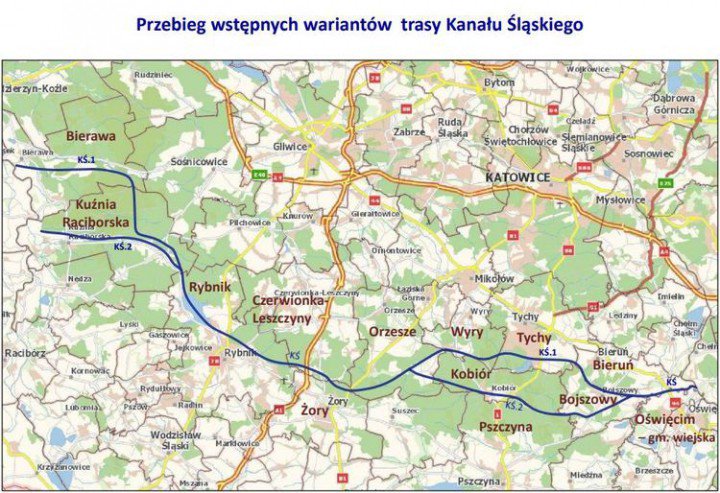 Kanał Śląski proponowane trasy class="wp-image-983934" width="783" height="536"