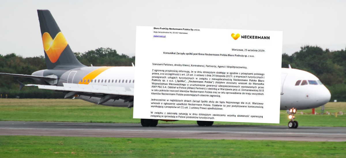 Bankructwo Neckermann Polska. Biuro podróży ogłosiło niewypłacalnosć, tysiące turystów zostało na lodzie