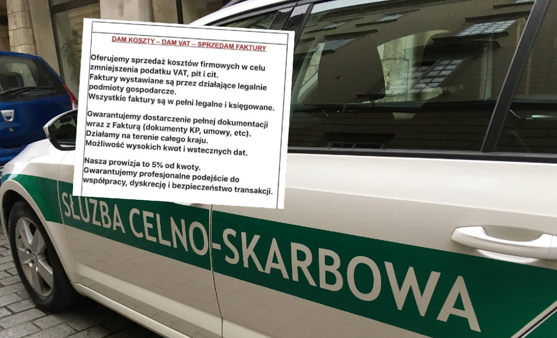 Oszustwa podatkowe. Skarbówka rozbiła gang sprzedający fikcyjne faktury
