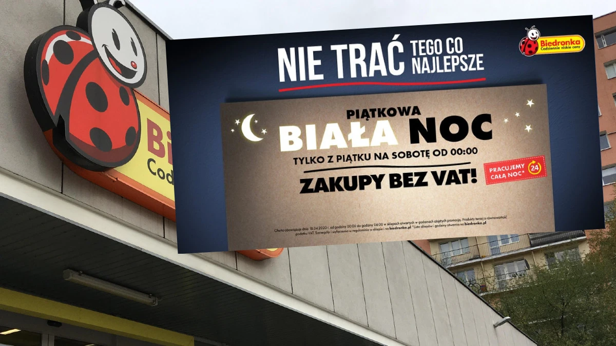 Promocja w Biedronce. Tylko od północy z piątku na sobotę zakupy bez VAT