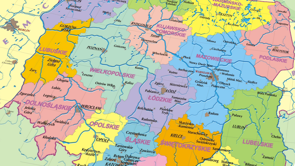 polska regiony wojewodztwa