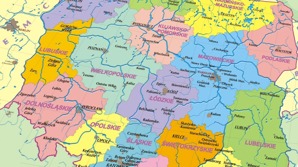 polska regiony wojewodztwa