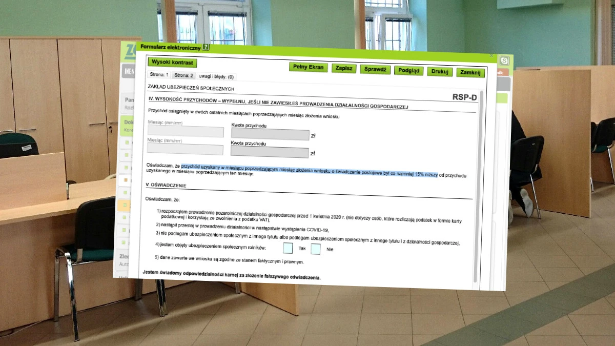 Postojowe z ZUS. Tysiące przedsiębiorców pozostało za burtą, a koło ratunowe jest z tektury