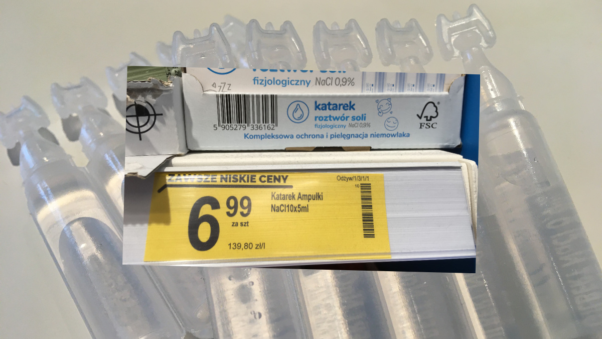 Ceny w Biedronce. Za sól fizjologiczną zapłacisz za nią dwa razy więcej niż w aptece