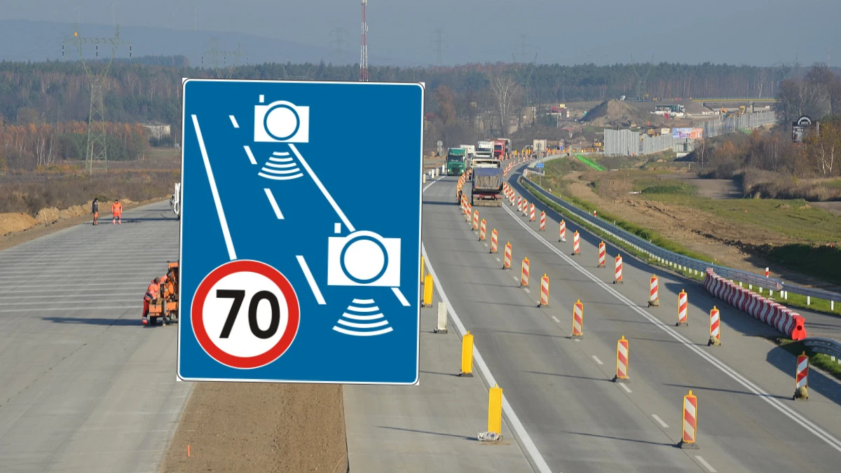 Odcinkowy pomiar prędkości na A1. Jeszcze w grudniu infrastruktura będzie gotowa
