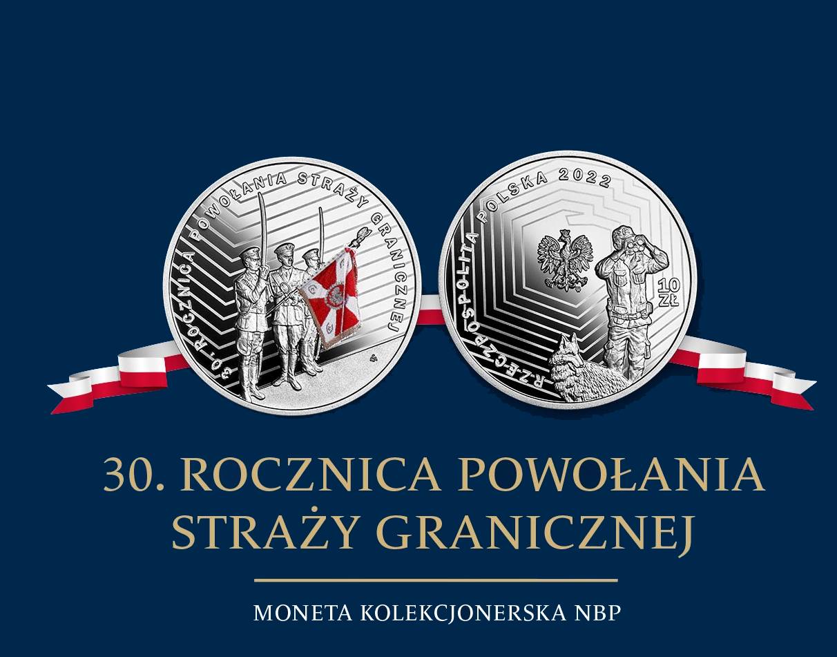 30. rocznica powołania Straży Granicznej – moneta kolekcjonerska NBP