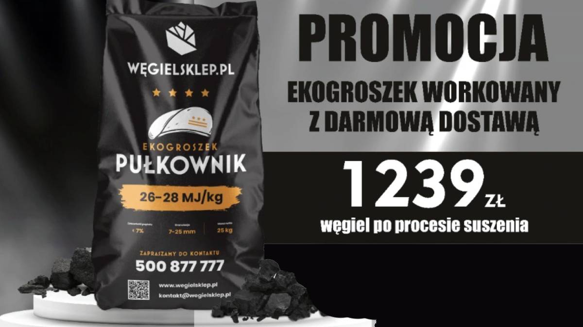 Szukasz ekogroszku? Proszę: czeka na ciebie kilkaset worków taniego węgla z Rosji. Jest dostępny od ręki