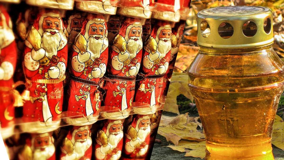 Jeszcze znicze nie kupione, a już wjeżdżają mikołaje
