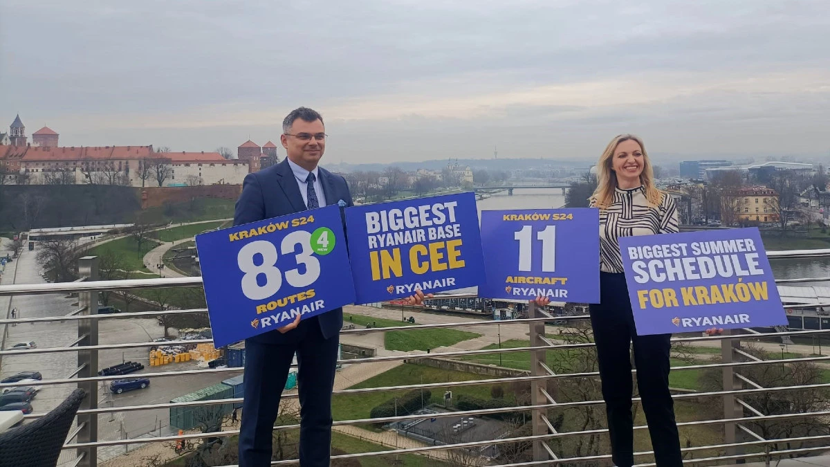 Ryanair pokazał nową siatką połączeń z Krakowa. Pupilek Irlandczyków dostał nowe samoloty