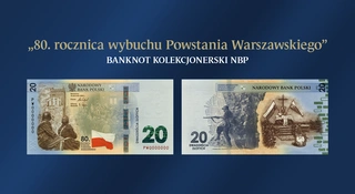 NBP upamiętnia 80. rocznicę wybuchu Powstania Warszawskiego emisją banknotu kolekcjonerskiego