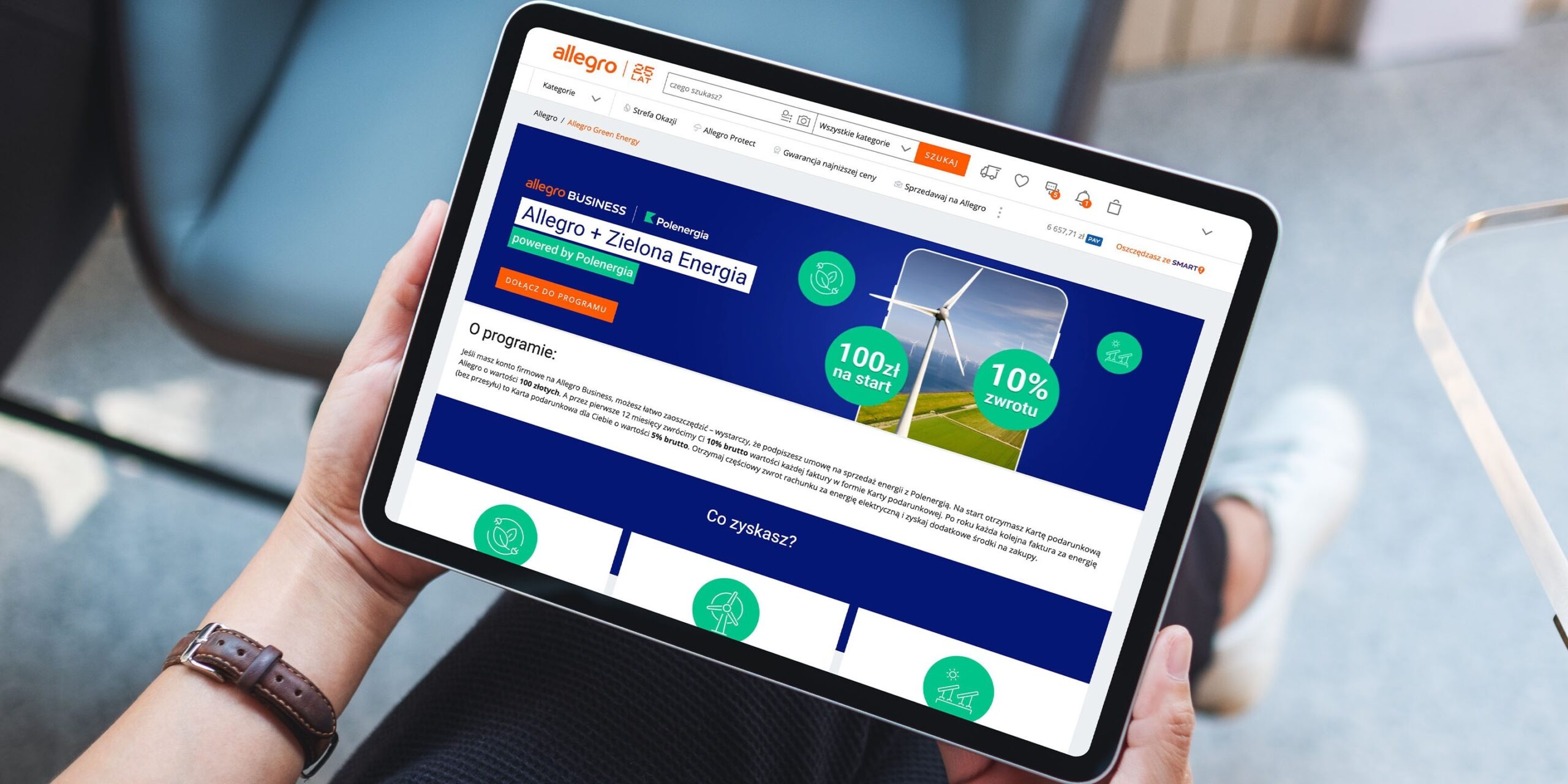 Firmy kupią energię odnawialną za pośrednictwem Allegro. Ciekawy bonus