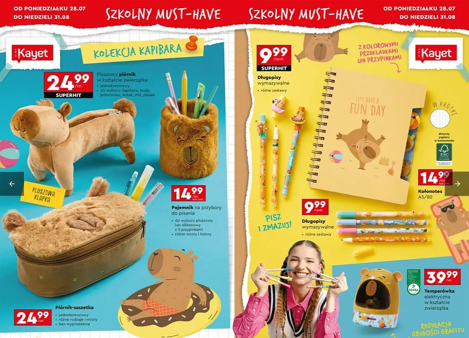 Promocje Biedronki przybory i akcesoria szkolne 