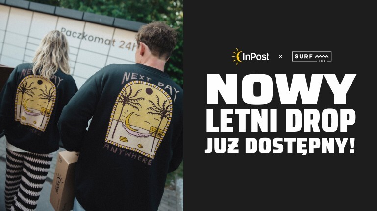 Nie tylko paczki. InPost zaskakuje nową kolekcją Out Of The Box x Surf Inc.