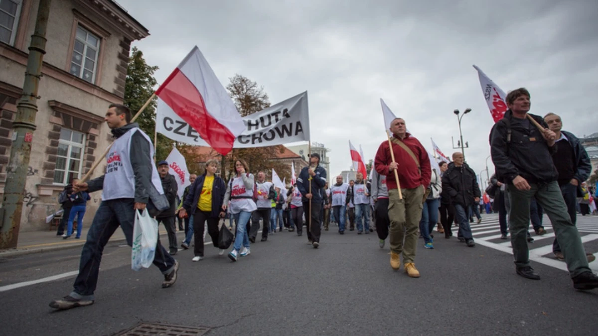 katowice protest górnicy