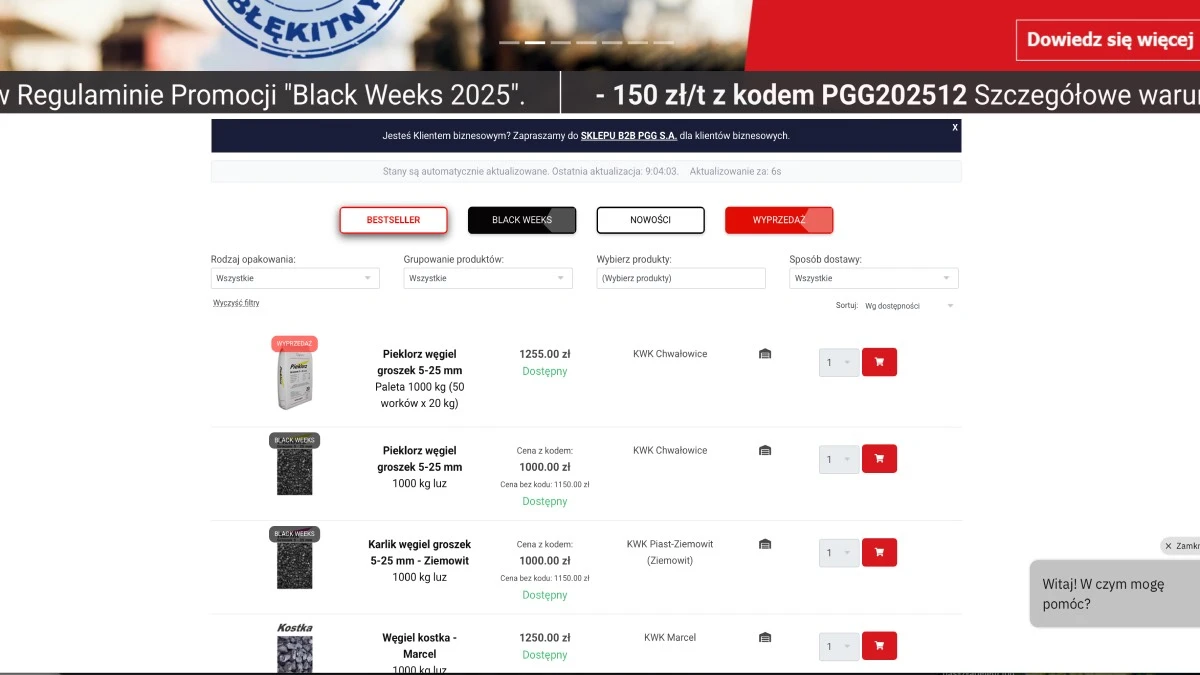 cena-wegla-sklep-PGG-nowe-filtrowanie
