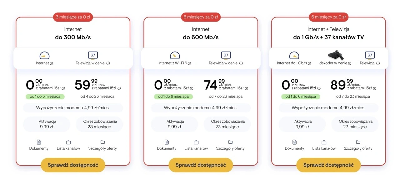 vectra światłowód