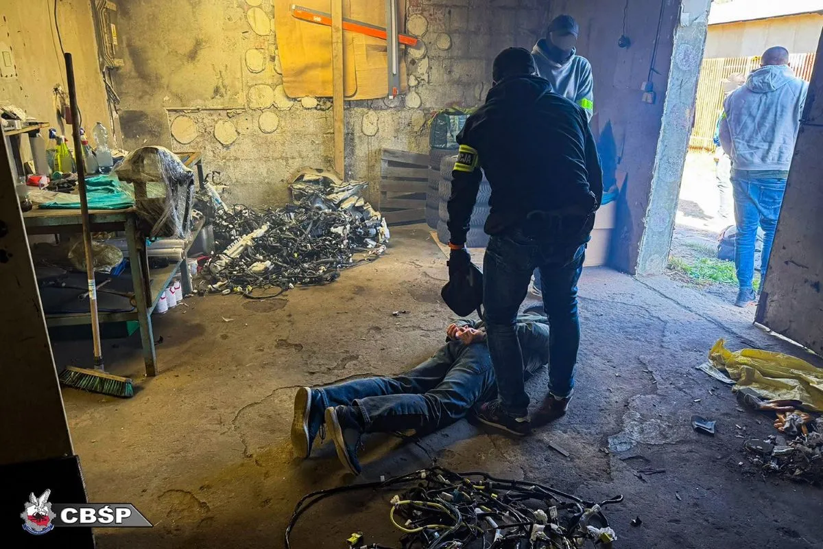 Kradli auta w Niemczech, rozbierali w Polsce. Interes trwał 4 lata