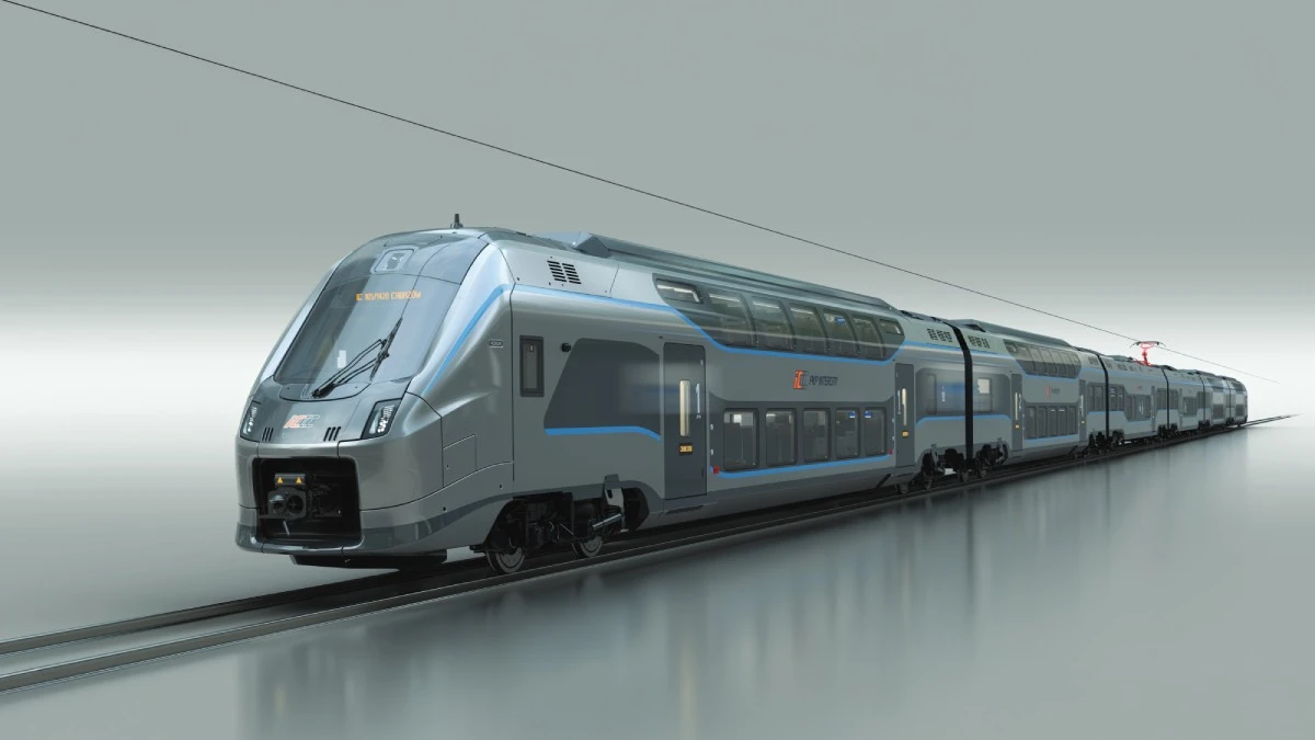Czekają sobie na Pendolino, a tu podjeżdża piętrus. Miny pasażerów bezcenne